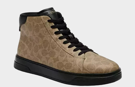 Sneaker Coach High Monogram Café